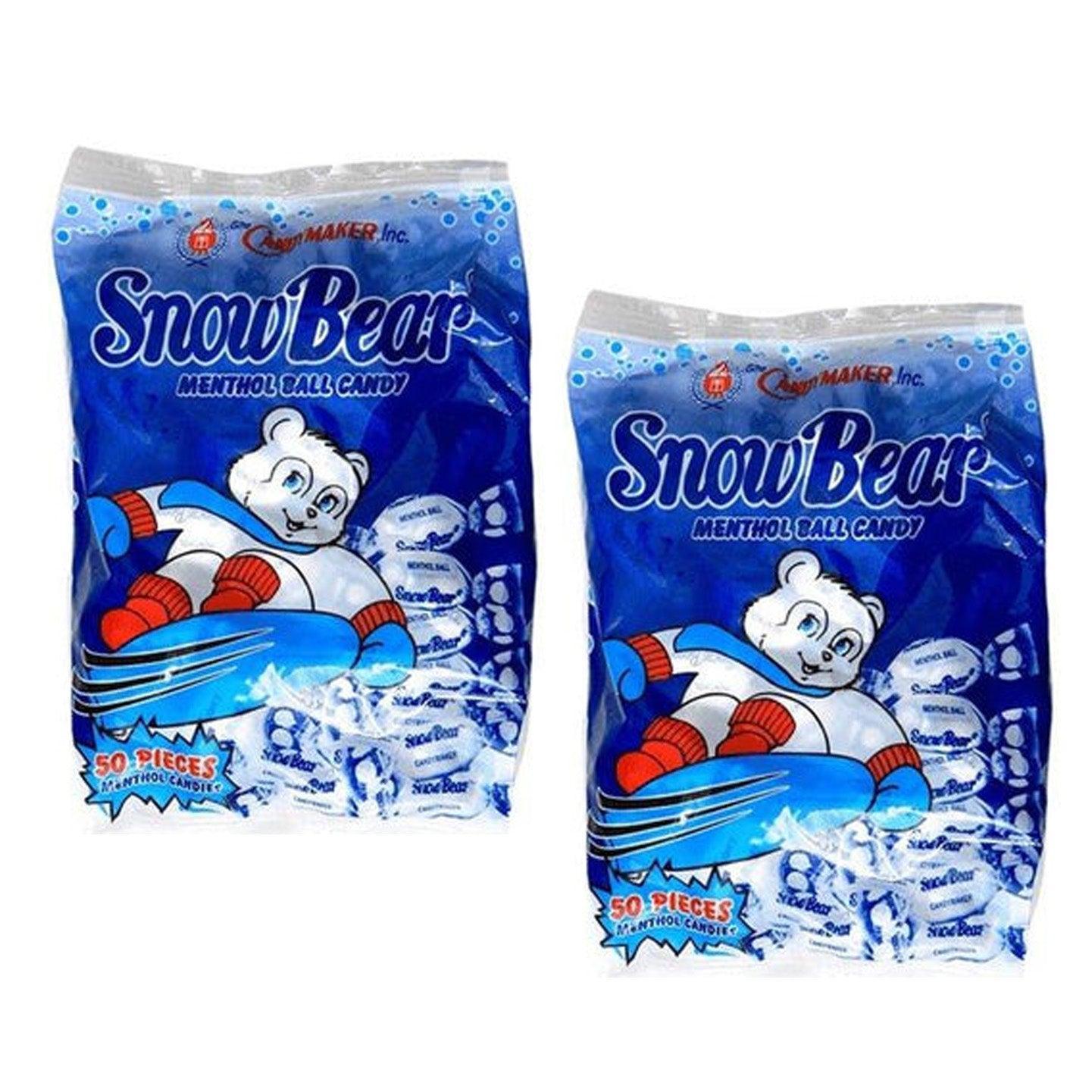 Snow Bear Menthol Ball Candy - 50 PCS 230g (1+1) Offer - Pinoyhyper