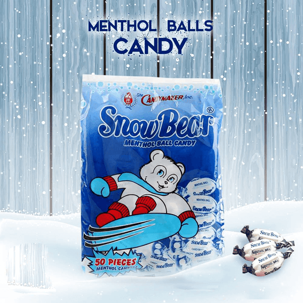 Snow Bear Menthol Ball Candy - 50 PCS 230g (1+1) Offer - Pinoyhyper