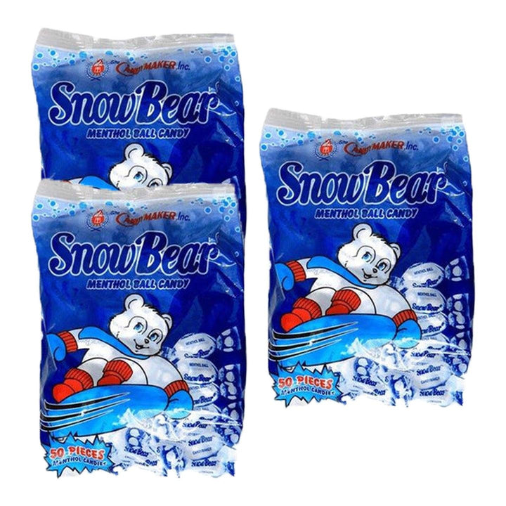 Snow Bear Menthol Ball Candy - 50 PCS 230g (2+1) Offer - Pinoyhyper