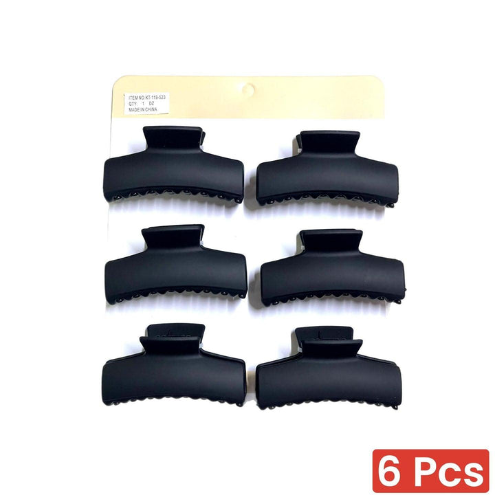 Solid Hair Claw Clips For Thick Hair - 6 Pcs (KT-119-523) - Pinoyhyper