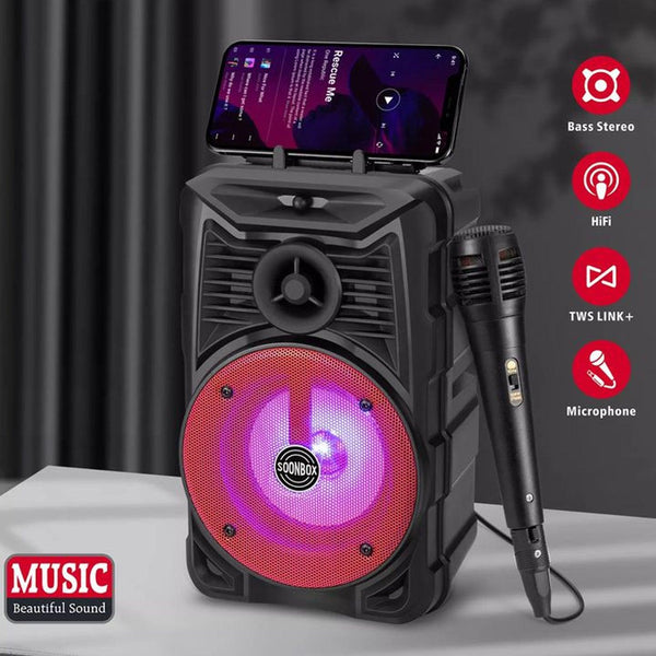 Soonbox Karaoke Bluetooth Speaker With Microphone - S5 - Pinoyhyper