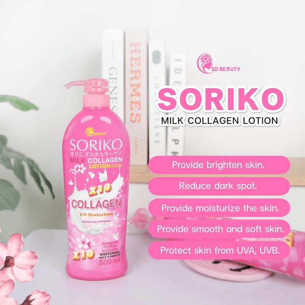 Soriko Milk Collagen Body Lotion - 500ml - Pinoyhyper