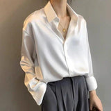 South Korea Style Women's Silk Shirt - SK802 - Pinoyhyper