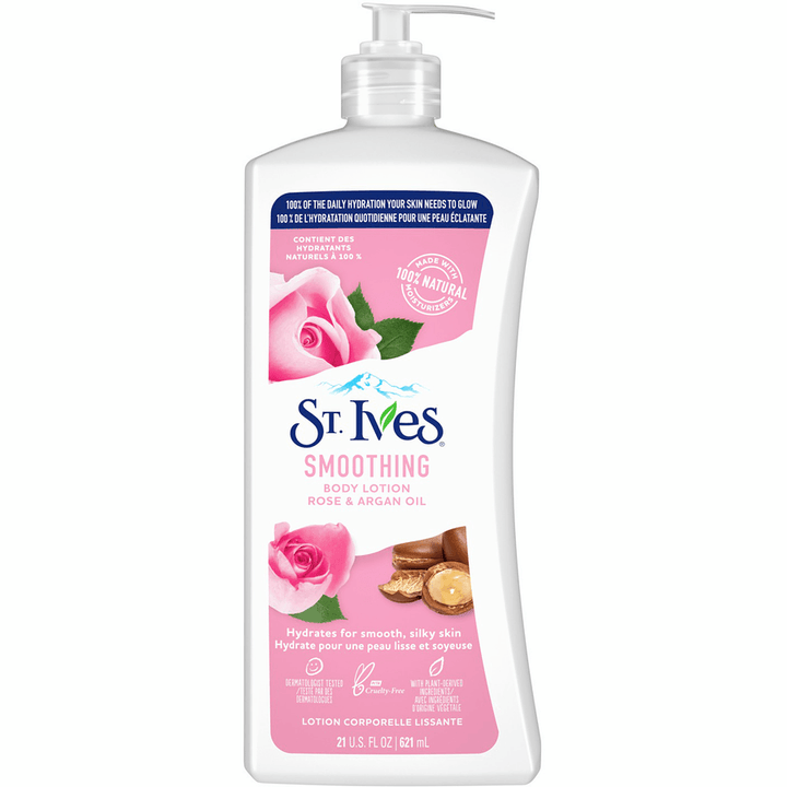 ST IVES Smoothing Body Lotion Rose & Argan Oil - 621ml - Pinoyhyper