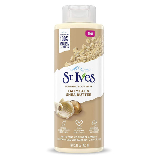 St Ives Soothing Body Wash Moisturizing Cleanser Oatmeal & Shea Butter - 473ml - Pinoyhyper
