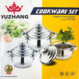 Stainless Steel Cookware Set - 3 Pcs - Pinoyhyper