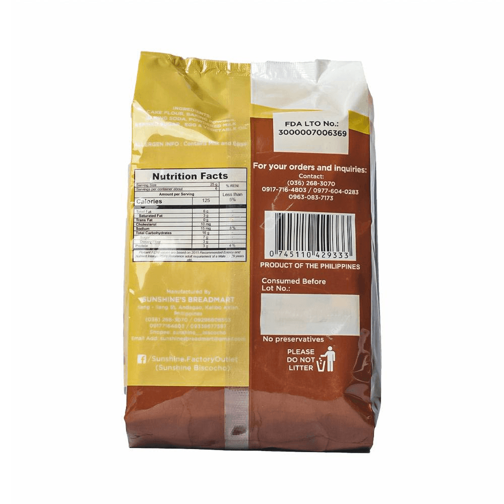 Sunshine's Breadmart Muffins Toasted Mamon - 150g - Pinoyhyper