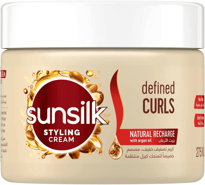 Sunsilk Defined Curls With Argan Oil Styling Hair Cream - 275ml - Pinoyhyper
