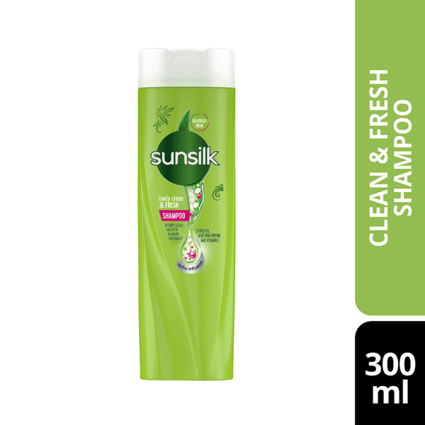 Sunsilk Lively Clean & Fresh Shampoo - 300ml - Pinoyhyper