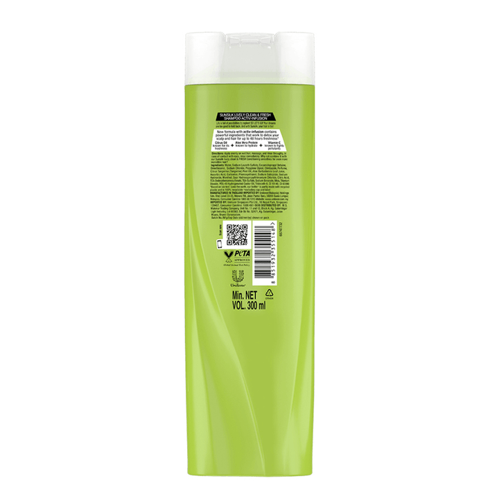 Sunsilk Lively Clean & Fresh Shampoo - 300ml - Pinoyhyper