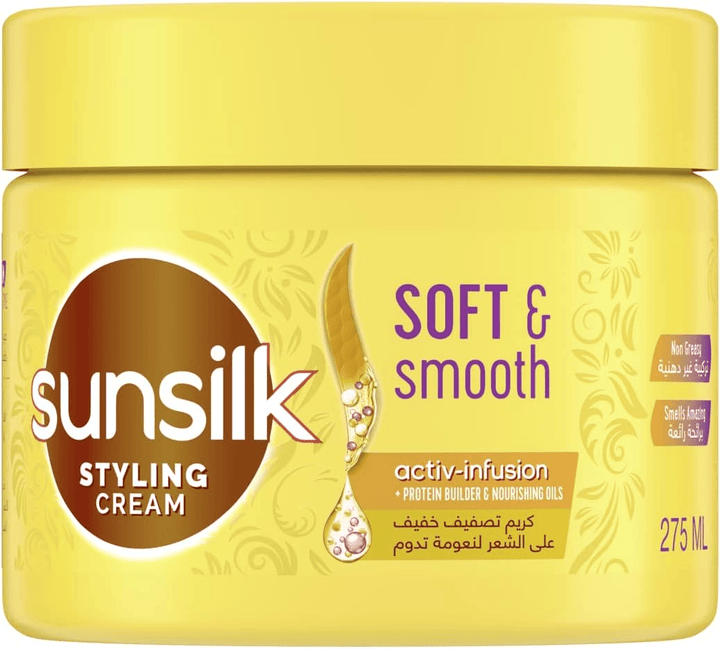 Sunsilk Soft & Smooth With Acitv-Infusion Styling Hair Cream - 275ml - Pinoyhyper