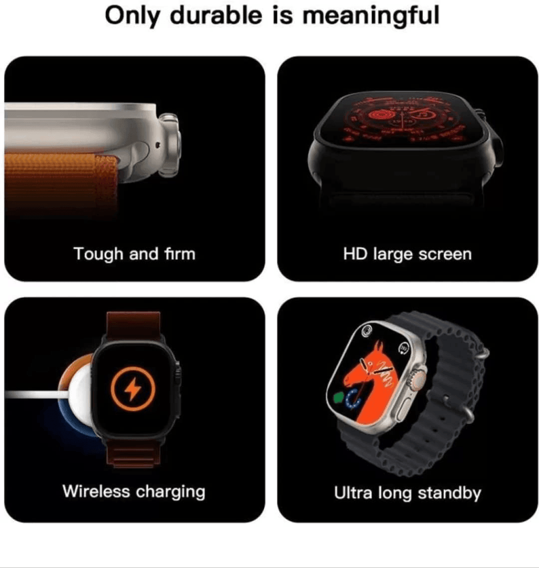 T800 Ultra Smart Watch 1.99 Infinite Display - Pinoyhyper