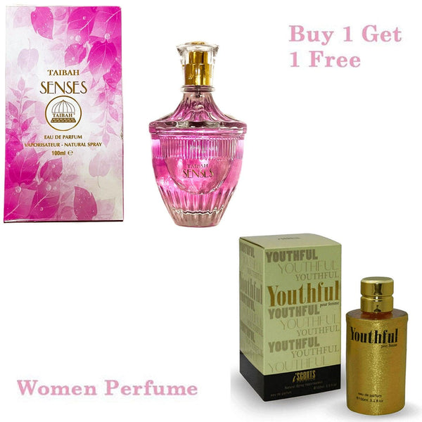 Taibah Senses & Youthful Women Perfumes 1+1 PR-25 - Pinoyhyper