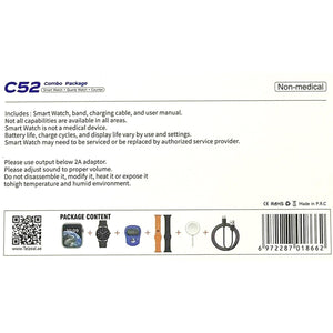 Telzeal Germany Smart Watch Combo Package - C52 - Pinoyhyper