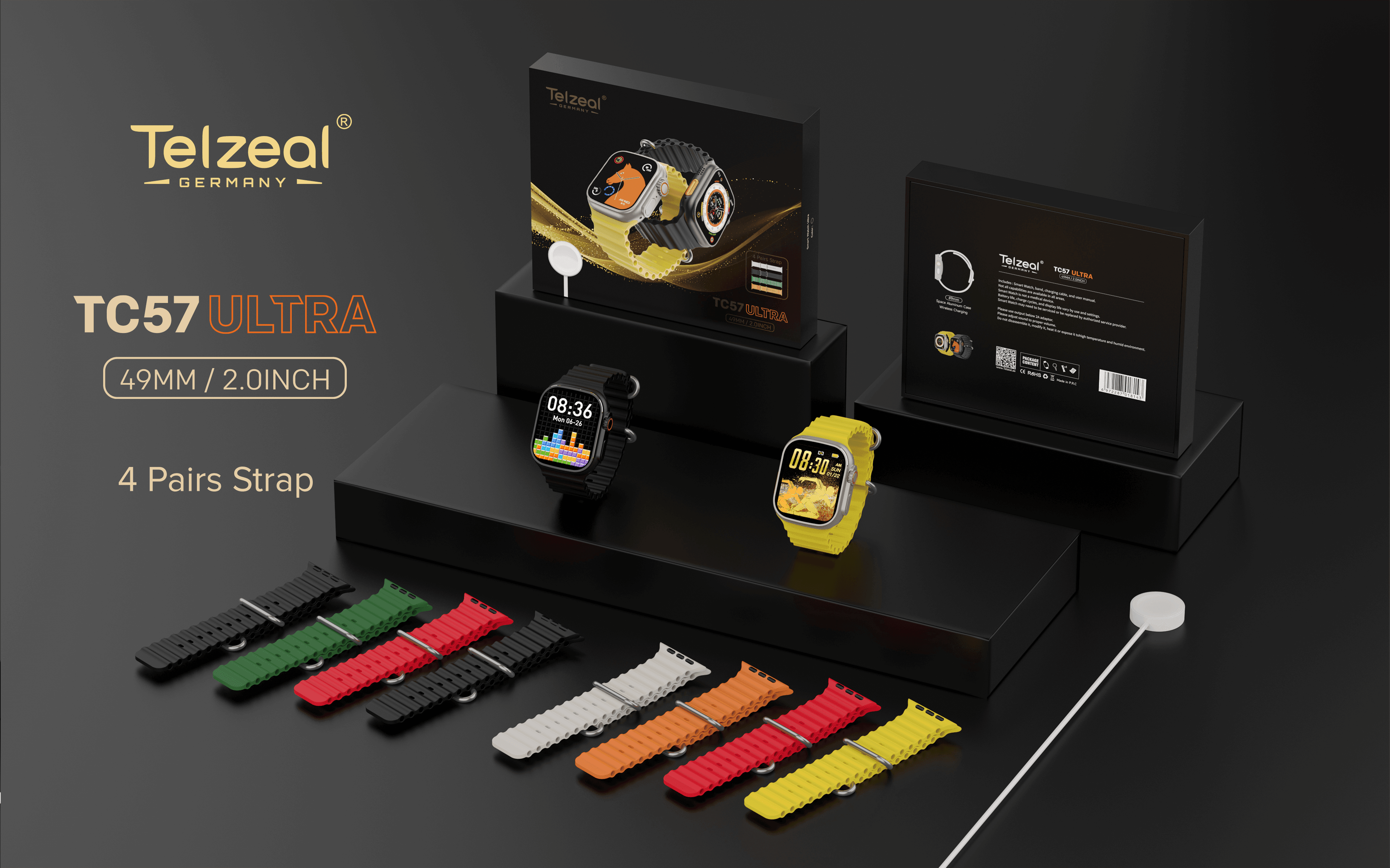 Telzeal - Germany Smart Watch - TC57 Ultra - Pinoyhyper