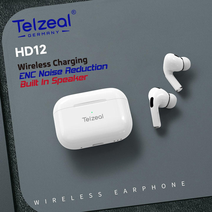 Telzeal Germany Wireless Earbuds TWS - HD12 - Pinoyhyper