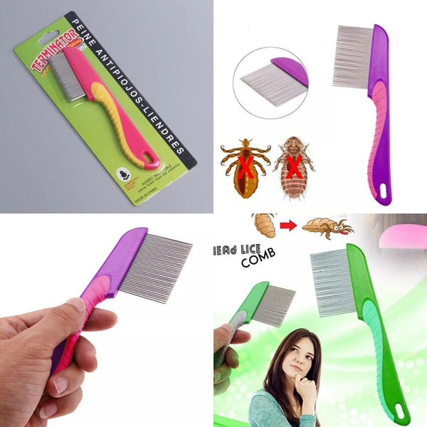 Terminator Nuevo Lice Comb with Handle Medium - Pinoyhyper