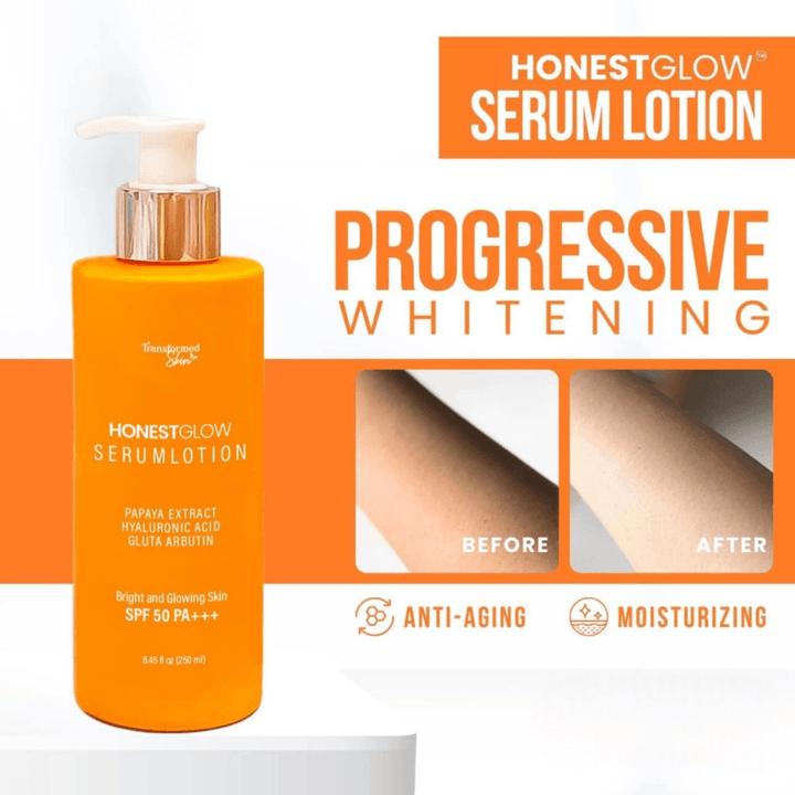 Transformed Skin Honest Glow Serum Lotion - 250ml - Pinoyhyper