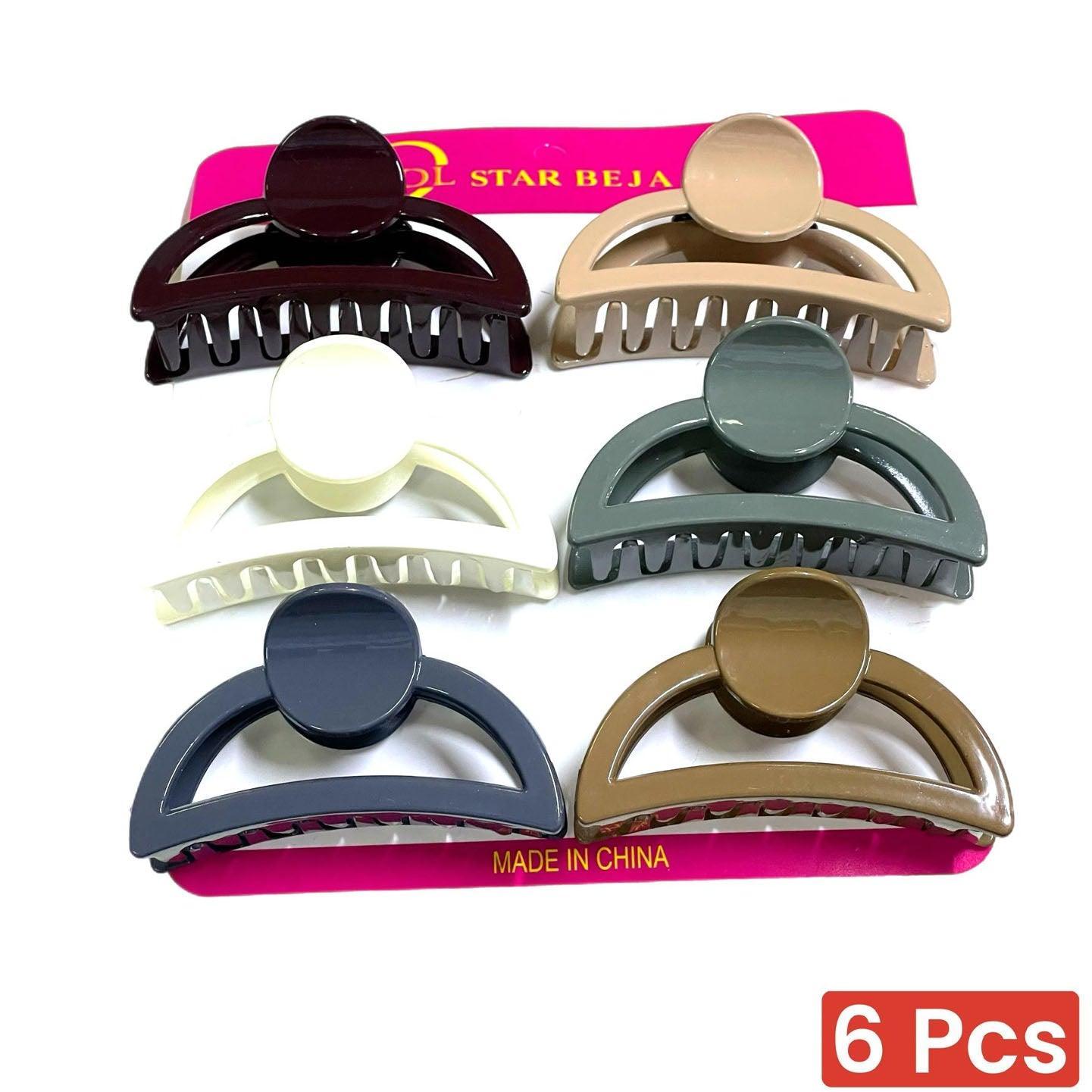 Trendy Hair Claw Clips - 6 Pcs (457818) - Pinoyhyper
