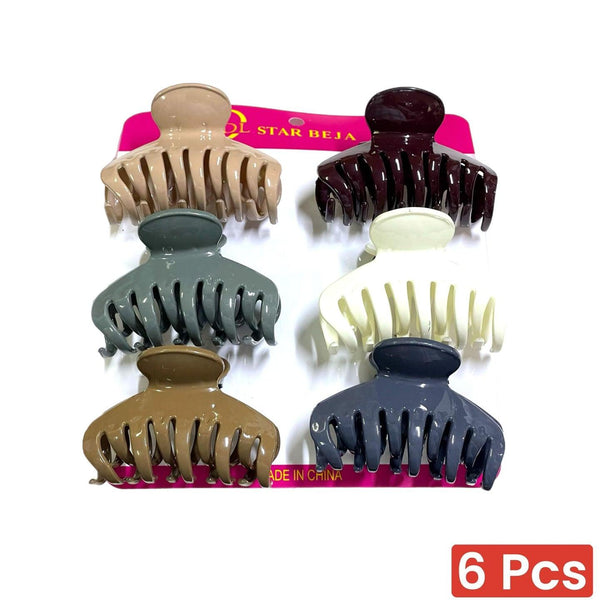 Trendy Hair Claw Clips For Thick Hair - 6 Pcs (457819) - Pinoyhyper