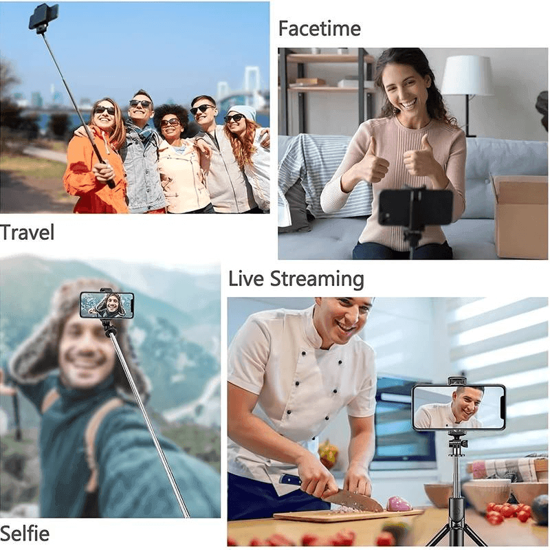 Tripod & Mini Live BroadCast Bluetooth Selfie Stick D-10 - Pinoyhyper
