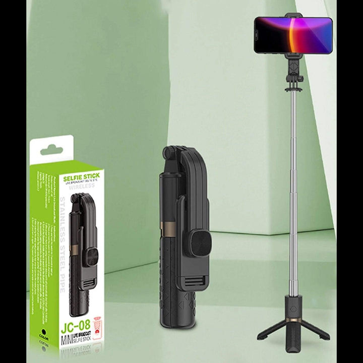 Tripod & Mini Live BroadCast Wireless Selfie Stick JC-08 - Pinoyhyper