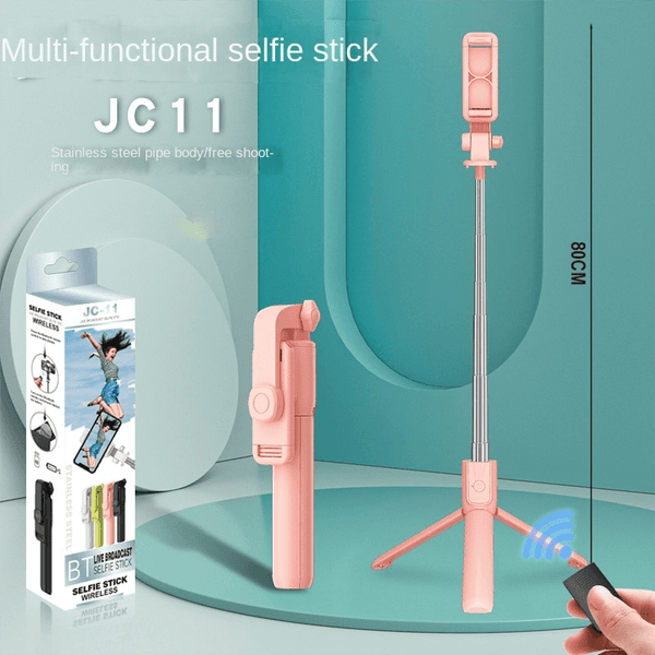 Tripod & Mini Live BroadCast Wireless Selfie Stick JC-11 - Pinoyhyper