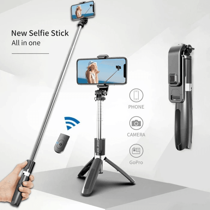 Tripod & Mini Live BroadCast Wireless Selfie Stick JC-11 - Pinoyhyper