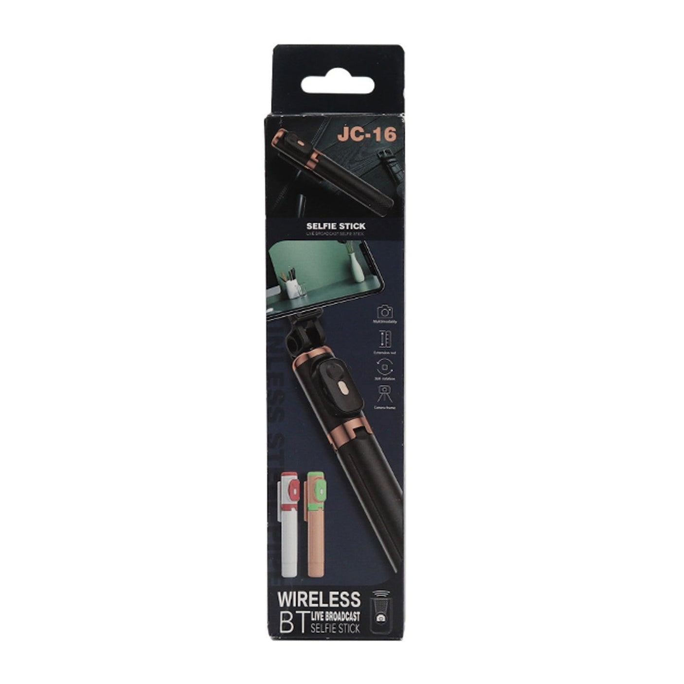 Tripod & Mini Live BroadCast Wireless Selfie Stick JC-16 - Pinoyhyper