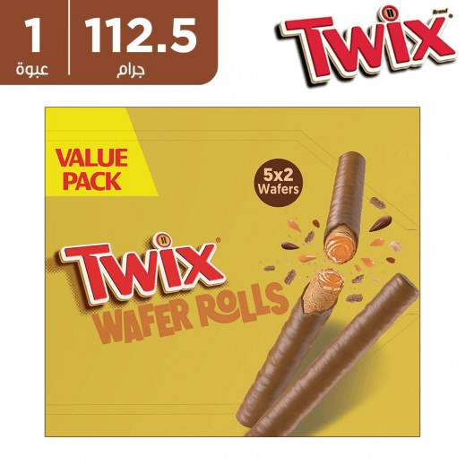 Twix Wafer Rolls With Chocolate & Caramel (Value Pack) - 112.5G - Pinoyhyper