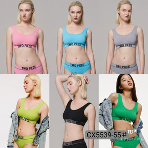Two Pceie Bra & Panty Set - Free Size - 5539 - Pinoyhyper