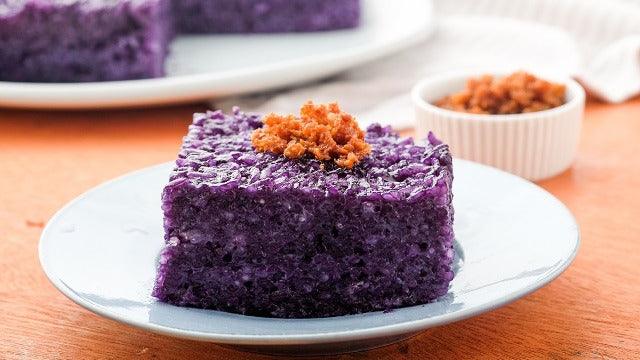 Ube Biko Rice Cake - Fresh Food - Pinoyhyper