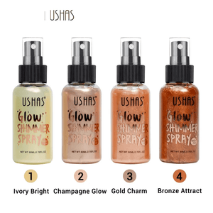 Ushas Glow Shimmer Glitter Moisturizing Face and Body Spray - Pinoyhyper