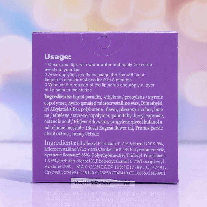 Vaseina Grape Water Moisturizing Lip Scrub + Lip Balm - 25g+4.8g - Pinoyhyper