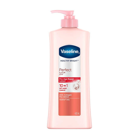 Vaseline Healthy Bright Perfect 10 Body Lotion - 400ml (Pump) - Pinoyhyper