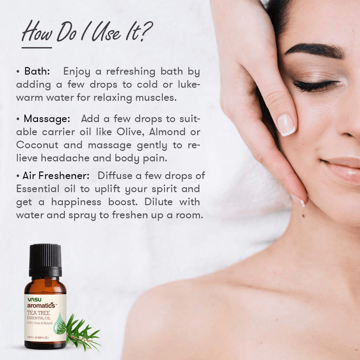 Vasu Aromatics Tea Tree Essential Oil - 10ml - Pinoyhyper