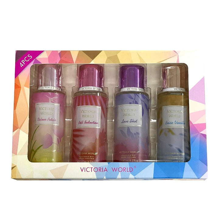 Victoria World Boise 4 Pcs Combo Fragrance Mist - 4x140 ml - Pinoyhyper