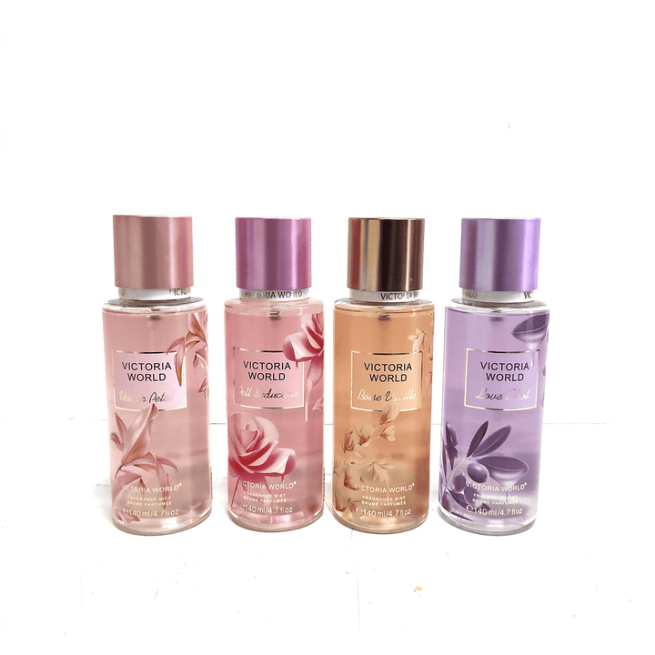 Victoria World Love 4 Pcs Combo Fragrance Mist - 4x140 ml - Pinoyhyper