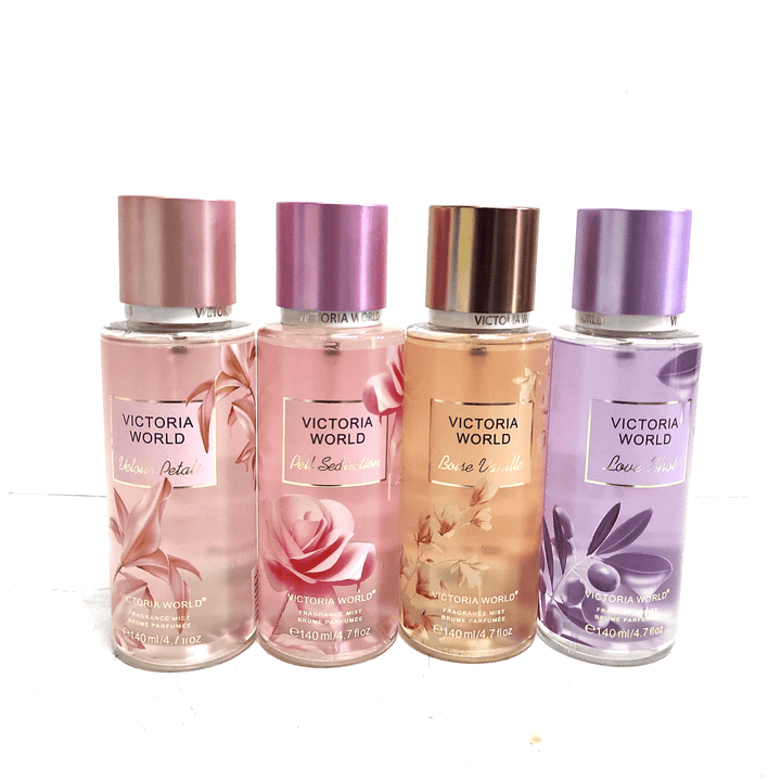 Victoria World Love 4 Pcs Combo Fragrance Mist - 4x140 ml - Pinoyhyper