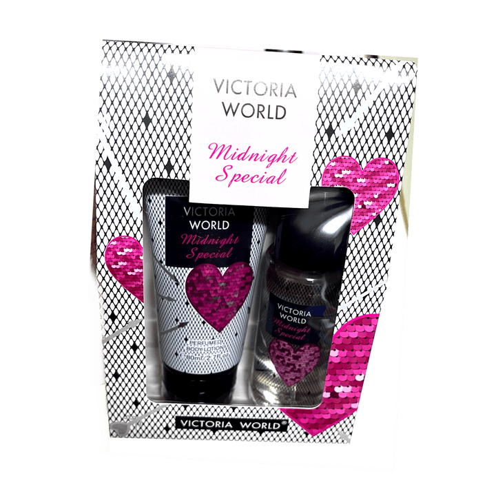 Victoria World Midnight Special Perfume With Body Lotion - (88ml+80ml) - Pinoyhyper