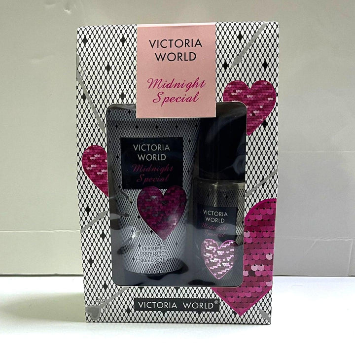 Victoria World Midnight Special Perfume With Body Lotion - (88ml+80ml) - Pinoyhyper