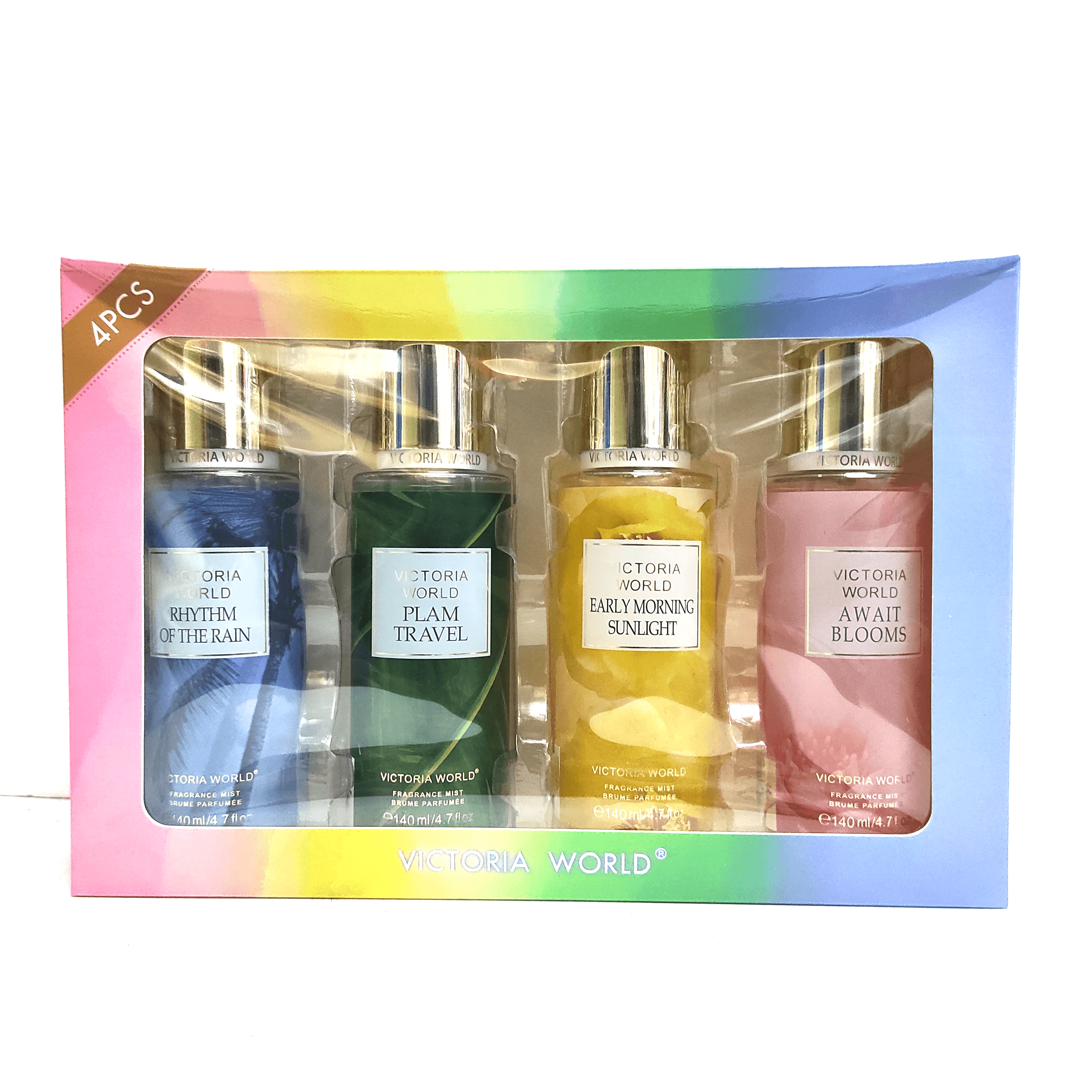 Victoria World Rhythm 4 Pcs Combo Fragrance Mist - 4x140 ml - Pinoyhyper