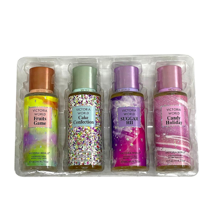 Victoria World Sugar Candy 4 Pcs Combo Fragrance Mist - 4x140 ml - Pinoyhyper