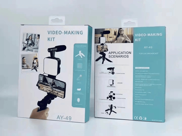 Video Making Vlogging Kit With Tripod Stand AY-49 - Pinoyhyper