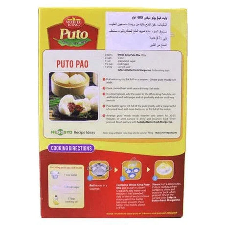 White King Puto Steamed White Cake Mix - 400g - Pinoyhyper