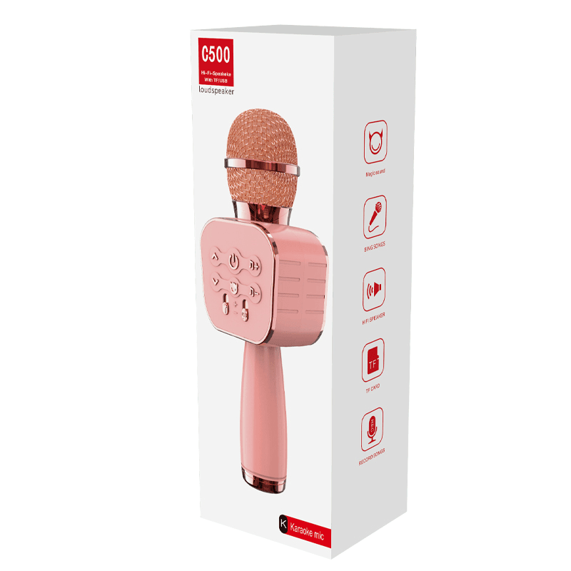 Wireless Bluetooth Karaoke Microphone LoudSpeaker - C500 - Pinoyhyper