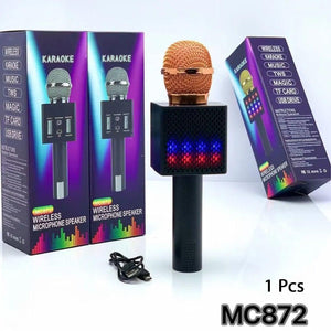 Wireless Bluetooth Karaoke Microphone LoudSpeaker - MC872 - Pinoyhyper