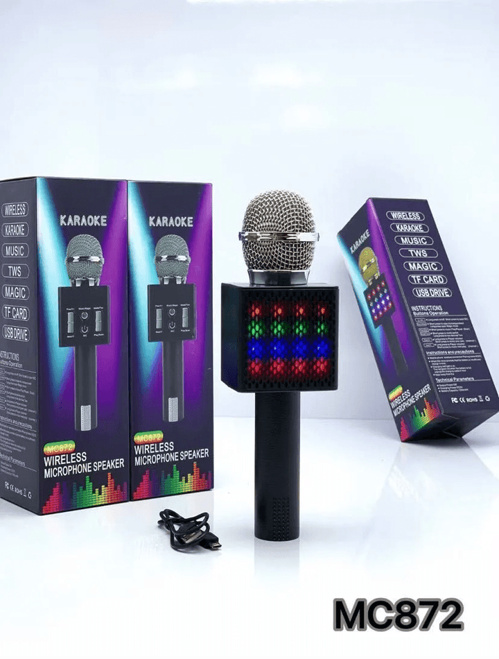 Wireless Bluetooth Karaoke Microphone LoudSpeaker - MC872 - Pinoyhyper