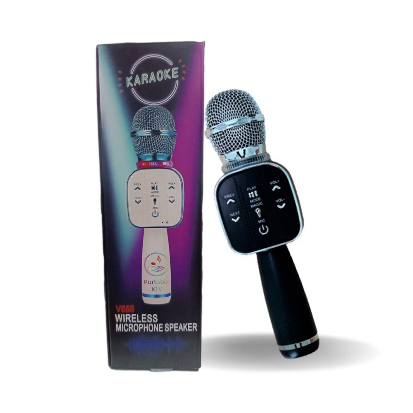 Wireless Bluetooth Karaoke Microphone Speaker - V668 - Pinoyhyper