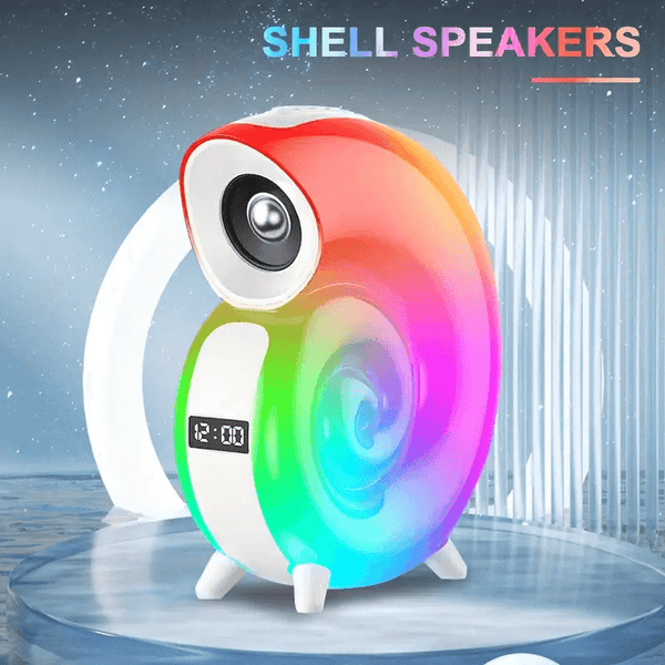 Wireless Led Speaker With Conch Colorful Music Lamp KP-556 - Pinoyhyper